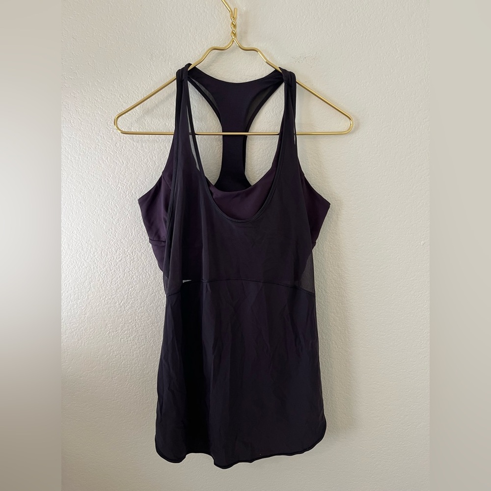 lululemon athletica Dark Purple Racerback Tank Top